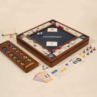 3-in-1 Premium Game Collection: Monopoly, Sorry & Mancala