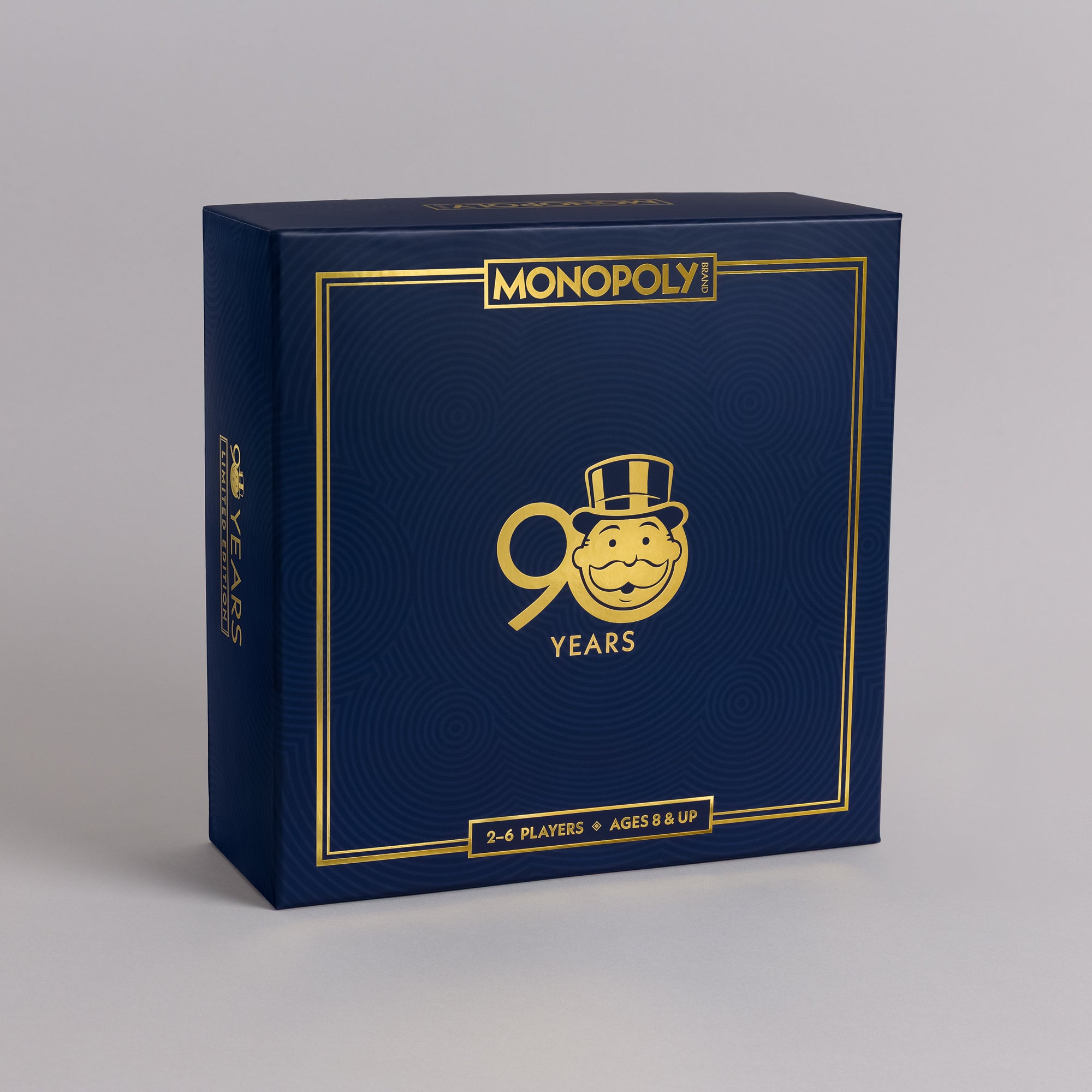 MONOPOLY 90th Anniversary Edition | Wooden Box, Metal Tokens – WS