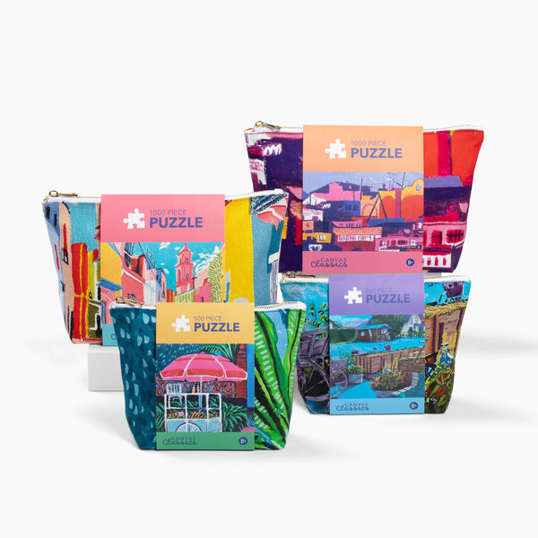 Canvas Classics Travel Puzzle Collection – 4-Pack