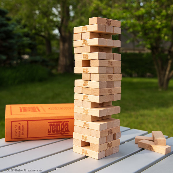 Jenga Vintage Bookshelf Edition