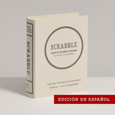 Spanish Scrabble Vintage Bookshelf Edition