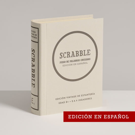 Spanish Scrabble Vintage Bookshelf Edition
