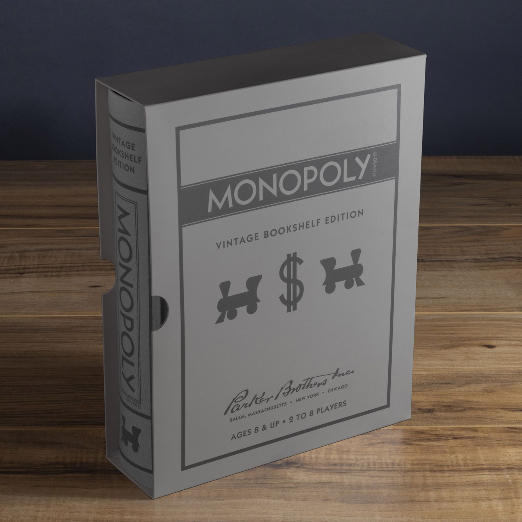 Details about   New MONOPOLY 2019 Vintage Library Bookshelf Game Collection Wooden Box SEALED 